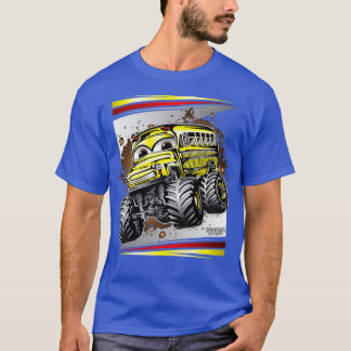 T-shirt Monster Truck School Bus 1