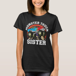 T-shirt Monster Truck Sister Correspondant Famille Monster