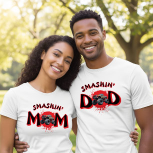 T-shirt Monster Truck Smash Matching Maman Parent Annivers