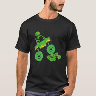 T-shirt Monster Truck St Patrick Day Kids Boys Toddlers 2