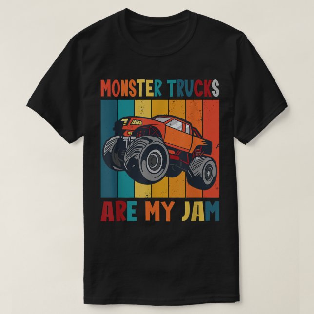 T-shirt Monster Trucks Are My Jam 2140 (Design devant)