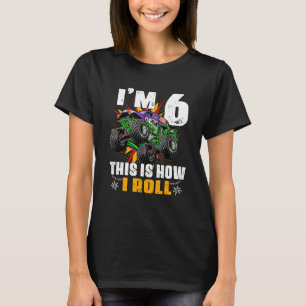 T-shirt Monster Trucks Are My Jam - 6th Birthday Boy - 6 y