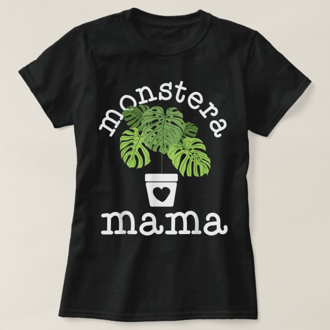 T-shirt Monstera Mama Plant Lover Design (Design devant)
