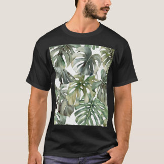T-shirt Monstère tropicale Big Watercolor Motif