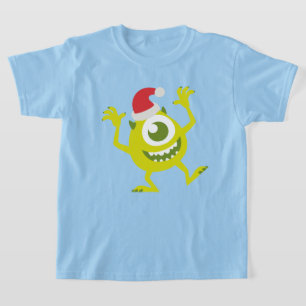 T-shirt Monsters Inc. Mike Santa Claus Danse