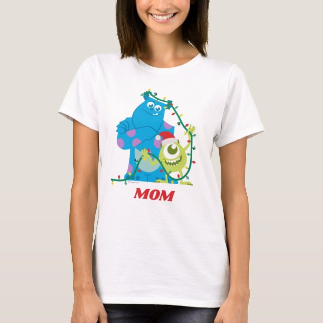 T-shirt Monsters Inc. | Noël - Sulley & Mike (Devant)