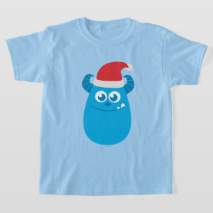 T-shirt Monsters Inc.   Sulley Santa Hat Smile