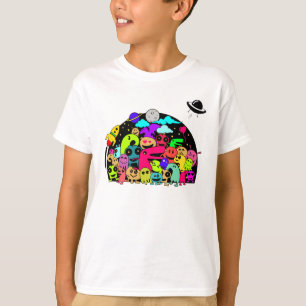 T-shirt Monstre Alien Créations Dans Le Design Spatial Doo