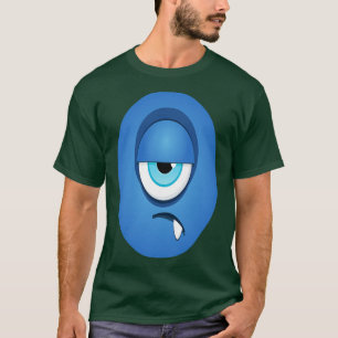 T-shirt Monstre Bleu Borgne Mignons Monstres