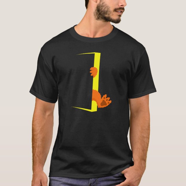 T-shirt Monstre dans la porte (Devant)