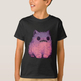 T-shirt Monstre de chat graphique Kawaii Pastel Goth Anime
