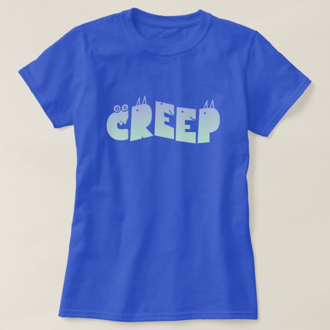 T-shirt Monstre de Creep Goth Pastel Lettres Effrayantes (Design devant)