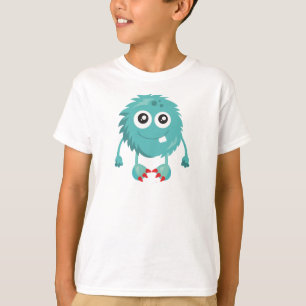 T-shirt Monstre De Fer, Monstre Bleu, Monstre Mignonne, Si