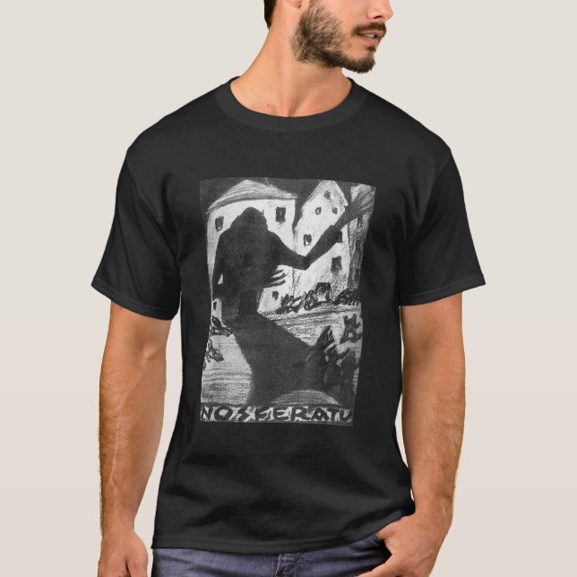 T-shirt Monstre de film d'horreur Halloween Nosferatu Vamp (Devant)