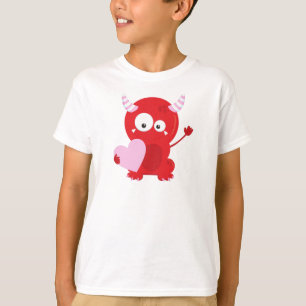 T-shirt Monstre de la Saint Valentin, Monstre mignon, Coeu