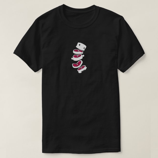 T-shirt Monstre d'esprit de fantôme de viande de chemise (Design devant)