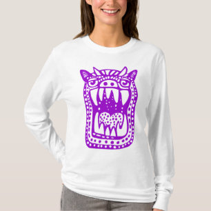T-shirt Monstre d'horreur - violet