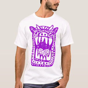 T-shirt Monstre d'horreur - violet