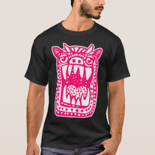 T-shirt Monstre effrayant - Néon Rouge