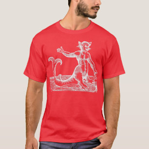 T-shirt Monstre Hybride Chat Mer Blanc 2