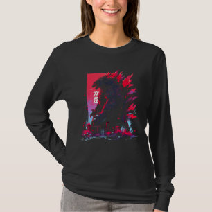 T-shirt Monstre Japonais Kaiju À Tokyo Design Japon
