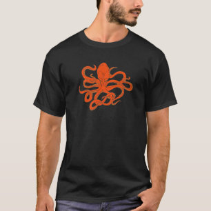 T-shirt Monstre Marin Kraken Animal Océan Plongée en Scaph