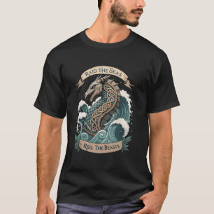T-shirt Monstre marin norvégien & runes u2013 Poisson drôl