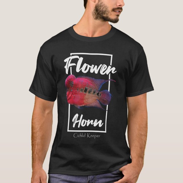 T-shirt Monstre-monstre du Cichlid à fleur (Devant)