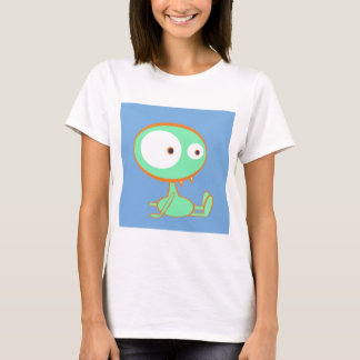 T-shirt Monstre orange/vert