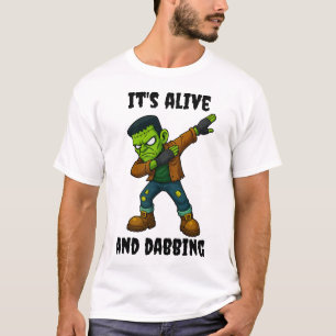 T-shirt Monstre pointu est vivant et dabs pour Halloween