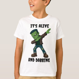 T-shirt Monstre pointu est vivant et dabs pour Halloween