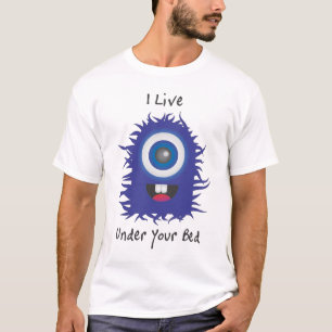 T-shirt Monstre velu bleu
