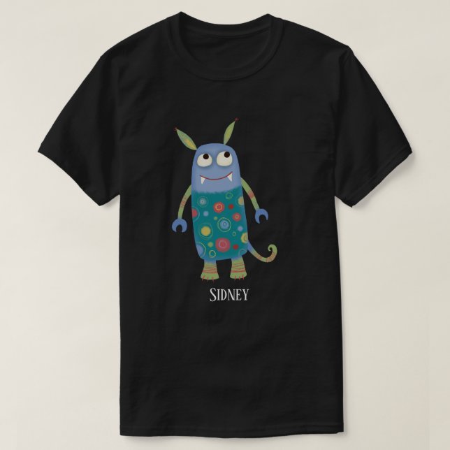 T-shirt Monstres amusants Personnalisé (Design devant)