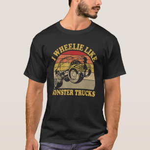 T-shirt Monstres de jeu vintage Truck Racing Vie Camionnag