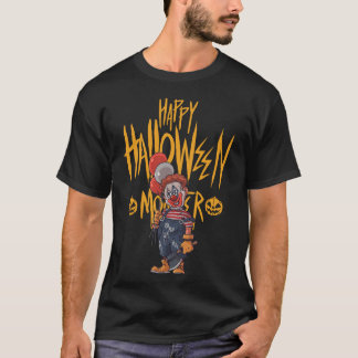 T-shirt monstres d'halloween : clown