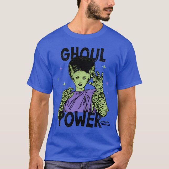 T-shirt Monstres universelles Ghoul Power Mariée Frankenst (Devant)