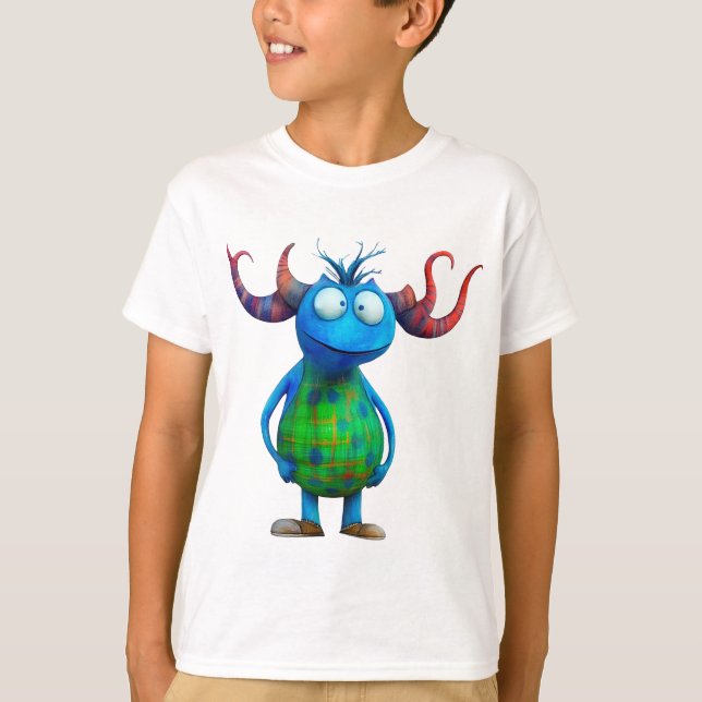 T-shirt Monstruo azul (Devant)