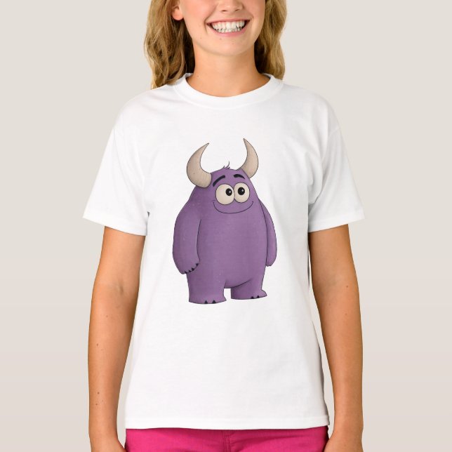 T-shirt Monstruo morado (Devant)
