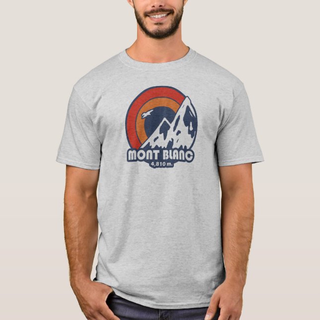 T-shirt Mont Blanc France Sun Eagle (Devant)