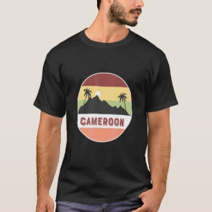 T-shirt Mont Cameroun et palmiers