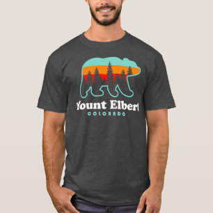 T-shirt Mont Elbert Colorado Randonnée Ours Retro