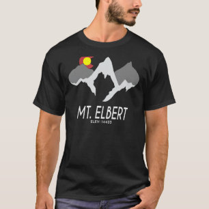 T-shirt Mont Elbert Randonnée Colorado Mountain Men Femmes