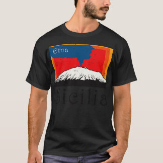 T-shirt Mont Etna Sicile