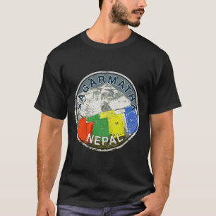 T-shirt Mont Everest Népal Sagarmatha Vintage Escalade T 