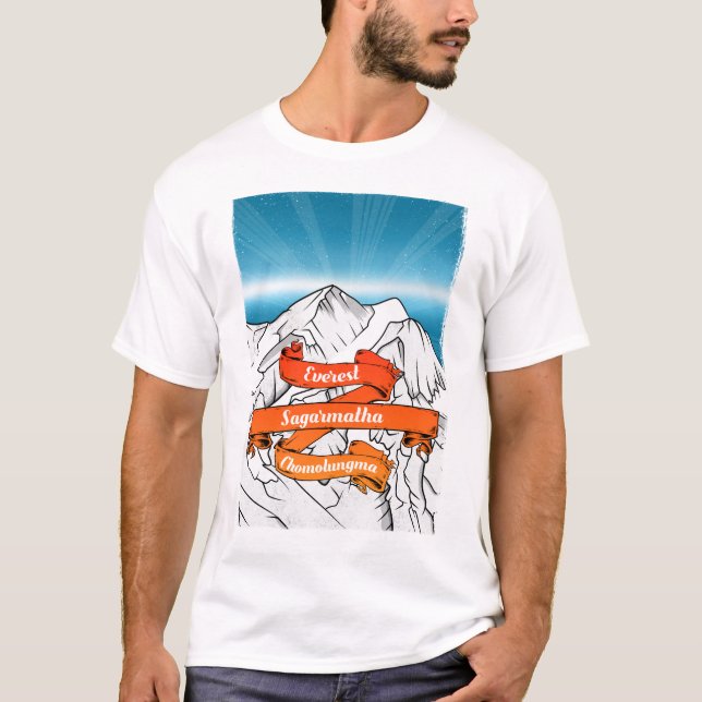 T-shirt Mont Everest Sagarmatha Chomolungma (Devant)