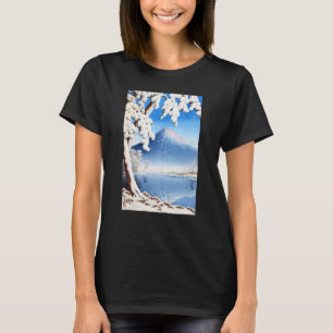 T-shirt Mont Fuji paysage hivernal neige Japon Ka japonais