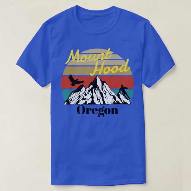 T-shirt Mont Hood ski Oregon (Design devant)