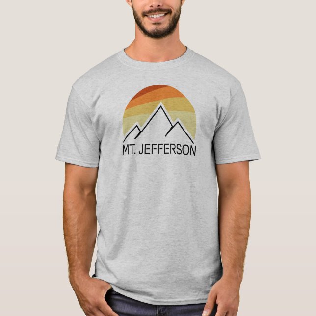 T-shirt Mont Jefferson New Hampshire Retro (Devant)