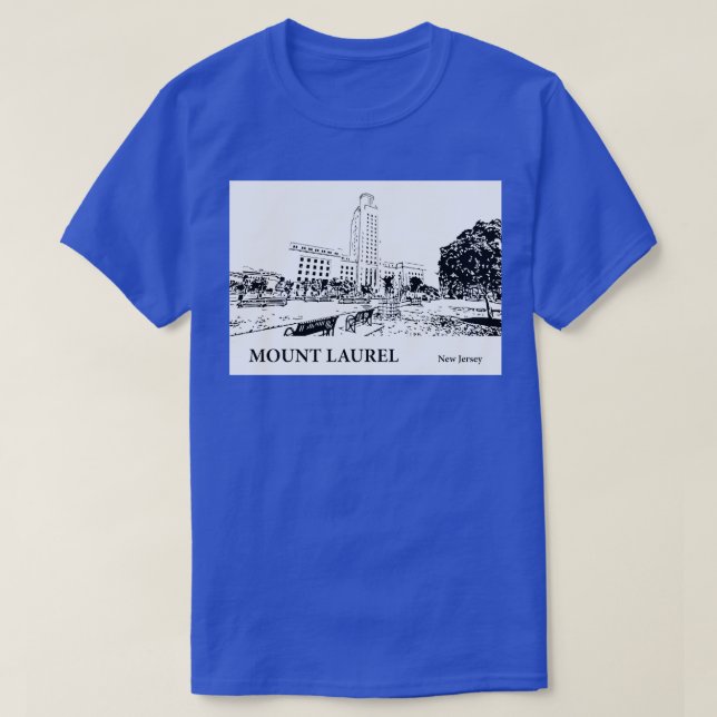 T-shirt Mont Laurel New Jersey 2 (Design devant)