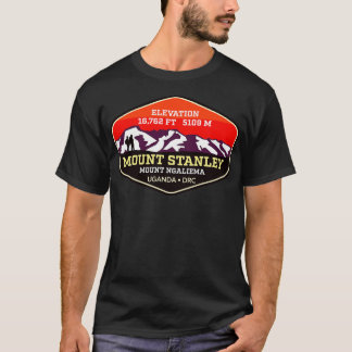 T-shirt Mont Stanley Mt Ngaliema Ouganda Dem République de